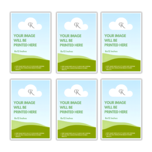 set of 6 custom photo poster prints – 12x8 inch personalized wall art | high resolution, 300 gsm card sheet, unframed & fade resistant picture prints