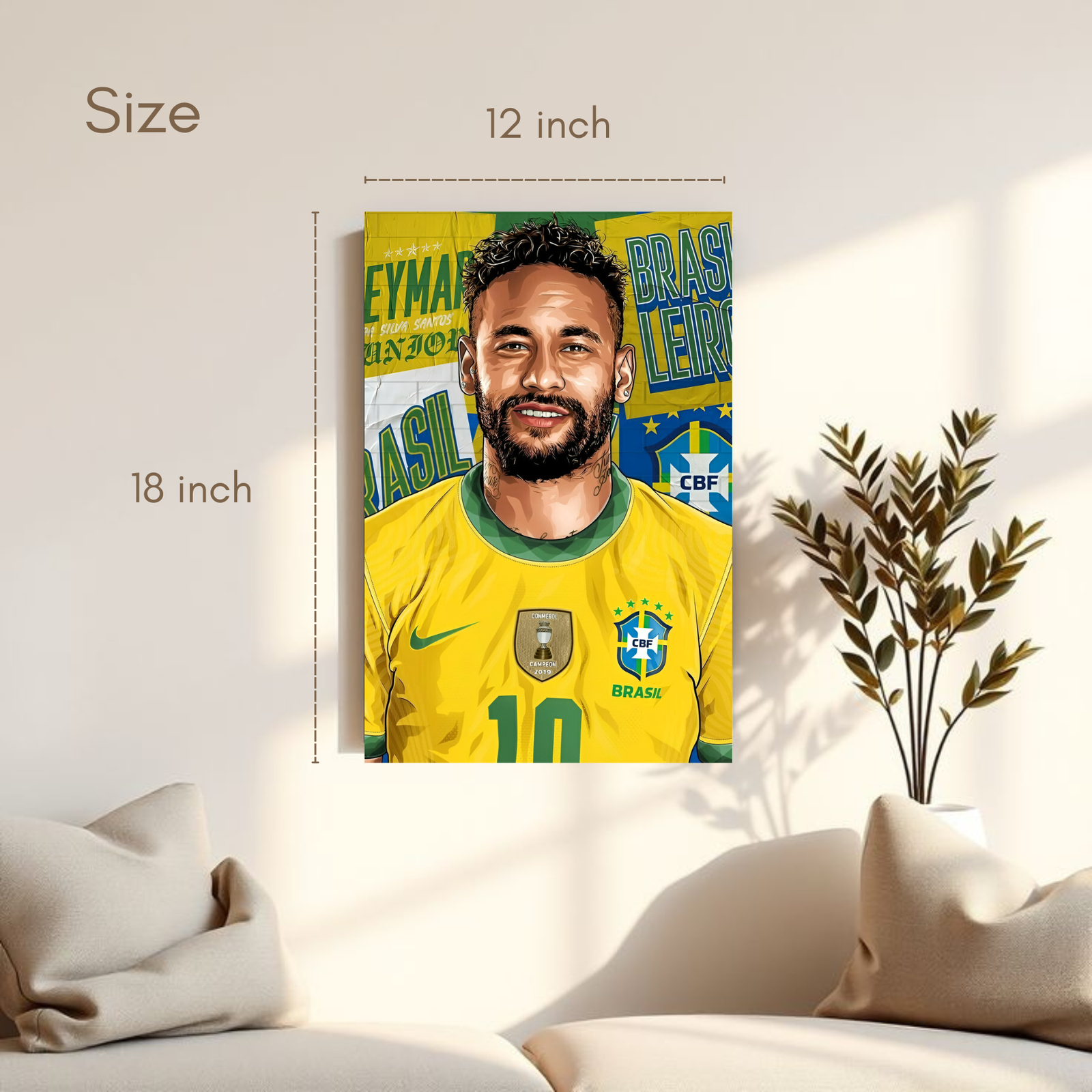 Neymar jr Football Poster Set of 6 | 12x18 Inch Premium HD Wall Posters | Vibrant High-Quality Prints | Includes Free Glue Dots - Image 3