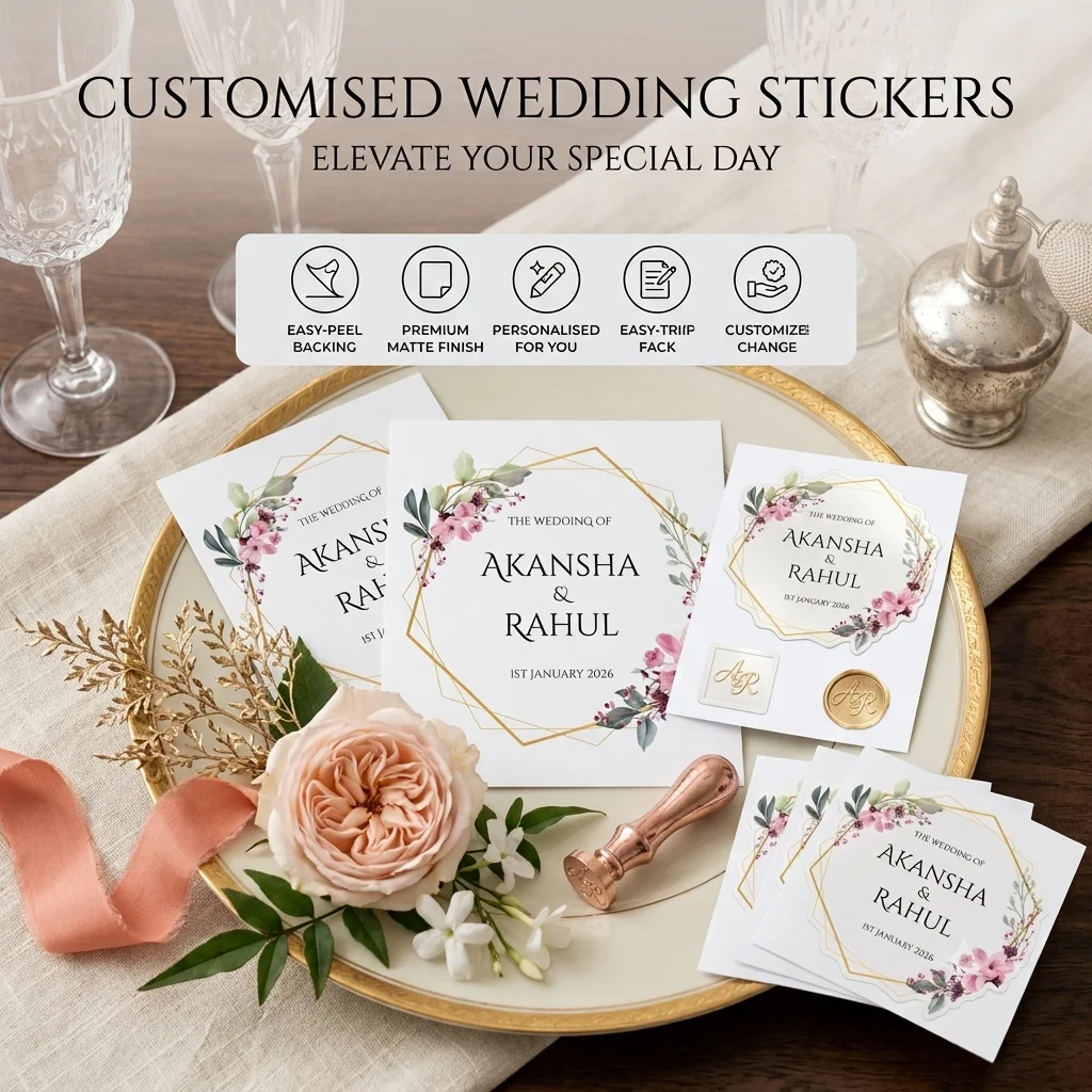 CUSTOMISED WEDDING STICKER